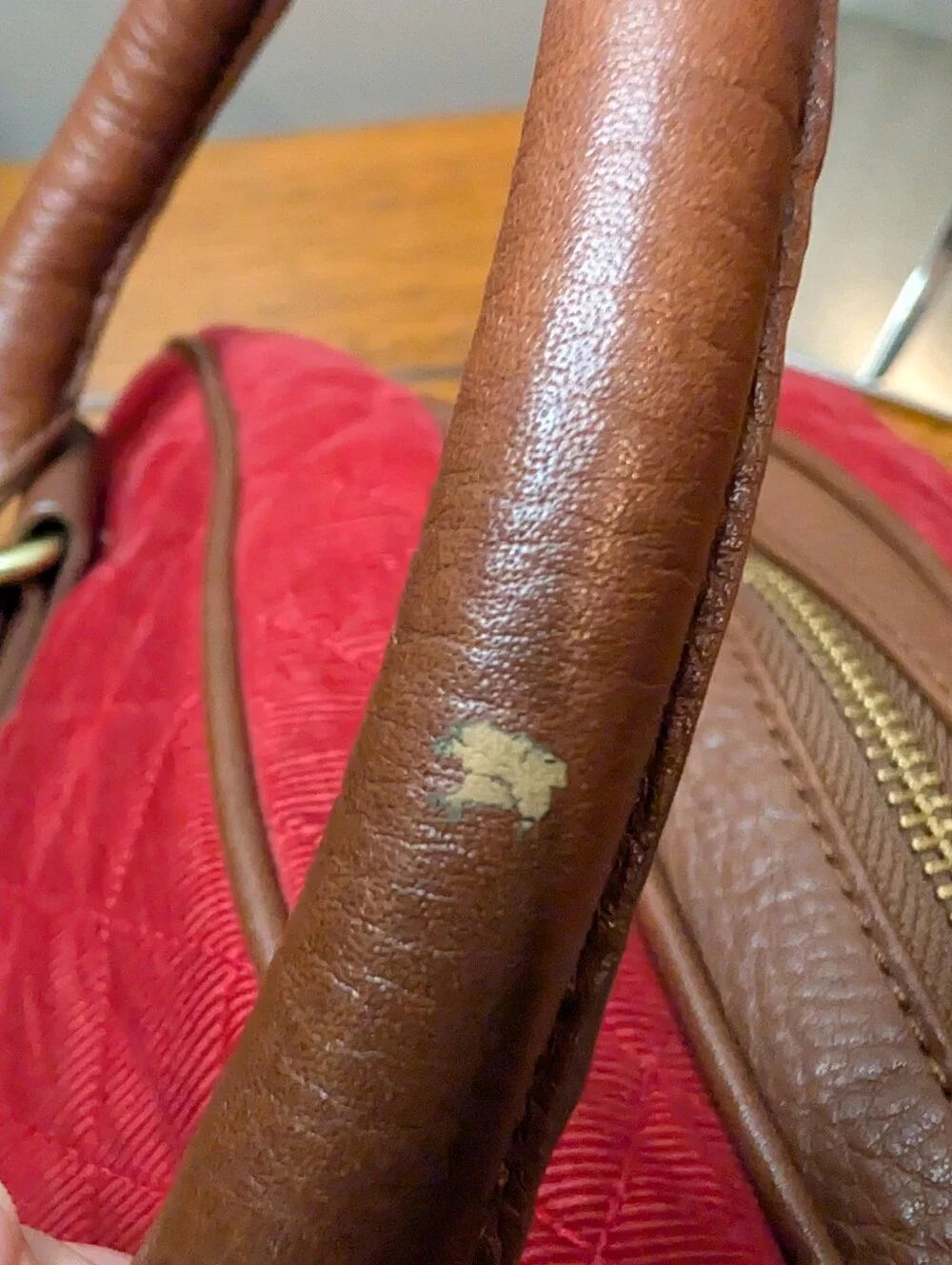 Vera Bradley Canyon Collection Red Corduroy Purse Satchel